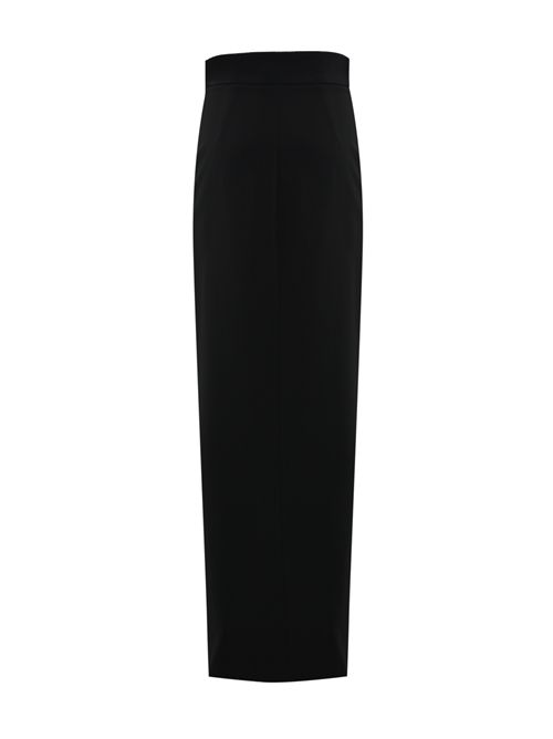 Gonna lunga in crepe con dettagli stile smoking Elisabetta Franchi | GO11156E2110